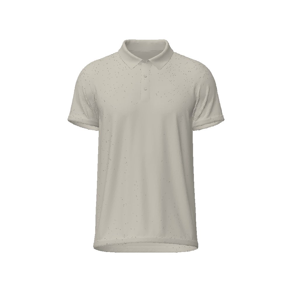 Aperçu du polo 3D écru